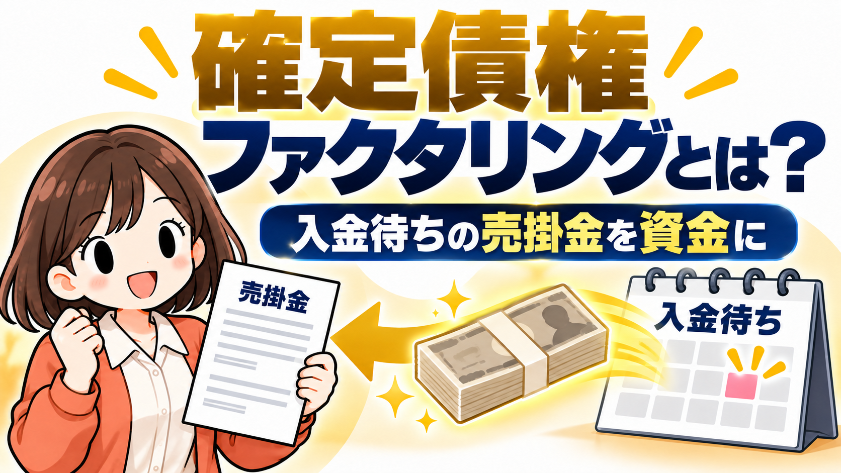 確定した売掛金を期日前に売却するファクタリングの仕組み